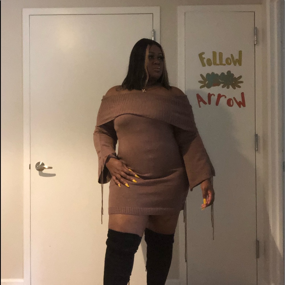 Comfy sweater dress
